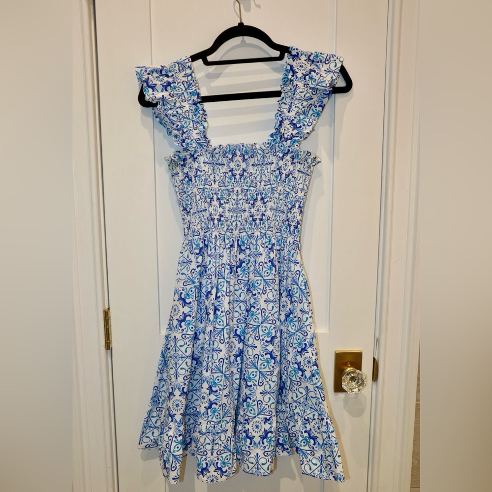 NWOT Hill House Elizabeth Blue Mosaic Nap Dress